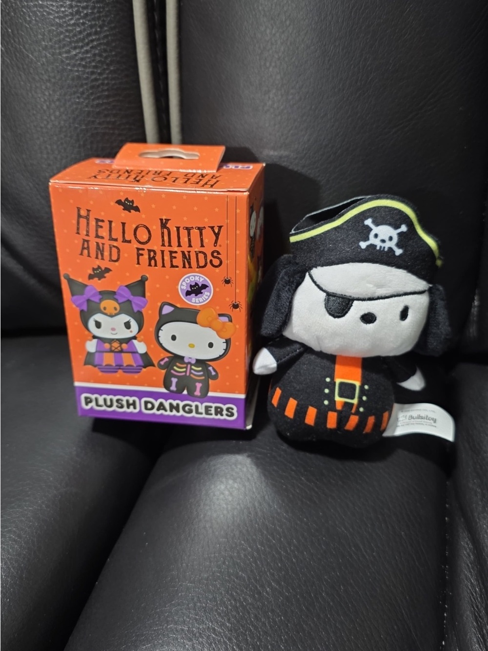 Sanrio Hello Kitty Pirate Plush Dangler - Black, Orange, White